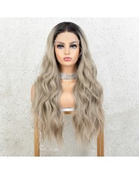 Blonde Long Wavy Lace Front Wig  22 Inches